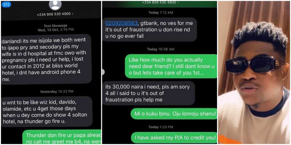 Social media reacts as Nigerian man sends N30 to old schoolmate who requested for N30k