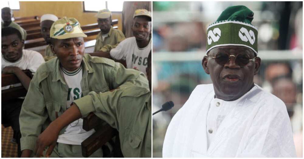 President Bola Tinubu/NYSC members monthly allowance