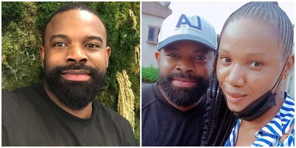 Female Fan Ecstatic as She Meets Nollywood Actor Gabriel Afolayan, Shares Cute Selfie