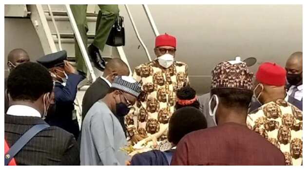 Yanzu-yanzu: Shugaba Muhammadu Buhari ya dira birnin Owerri, jihar Imo