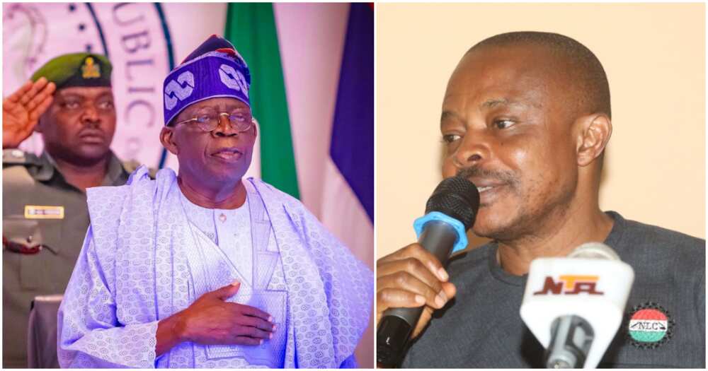 Bola Tinubu, NLC, TUC, gasoline subsidy elimination. Bola Tinubu, NLC, TUC, gasoline subsidy elimination.