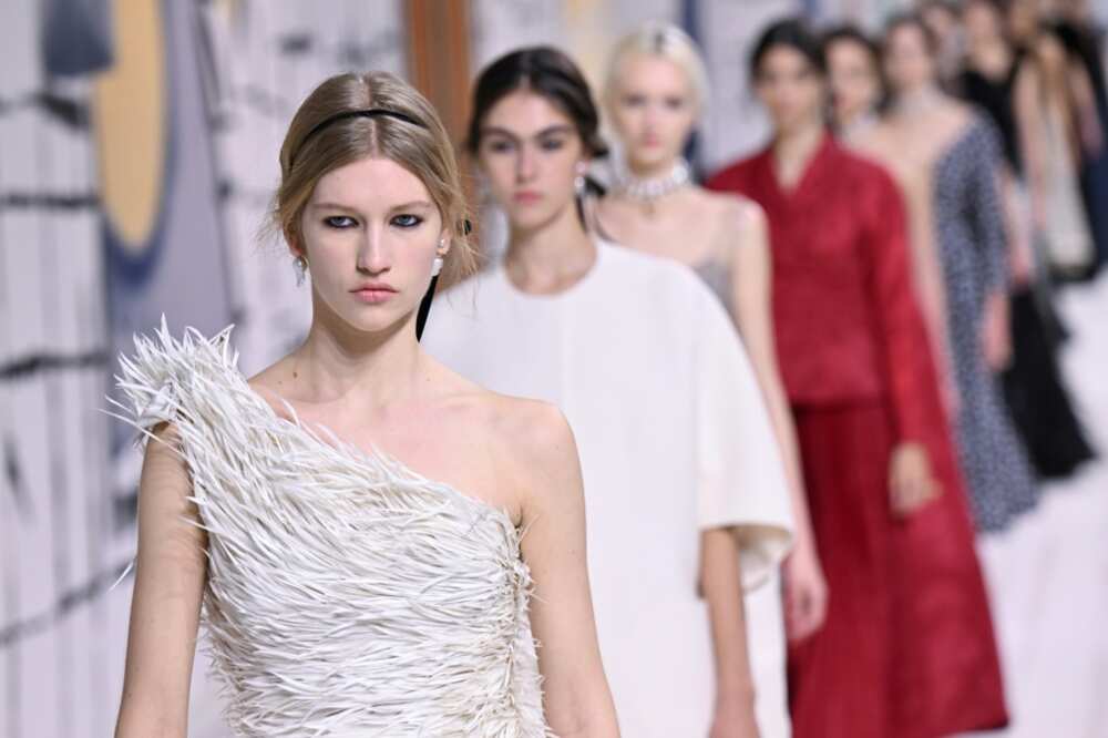 Grecian goddess looks featured in the varied Dior collection