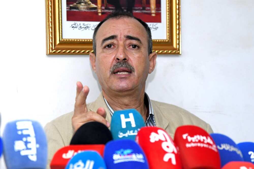 Taher Saadoun, father of Moroccan Brahim Saadoun who was sentenced to death by a pro-Russian court in Ukraine, speaks at the press club in Morocco's capital Rabat Taher Saadoun, father of Moroccan Brahim Saadoun who was sentenced to death by a pro-Russian court in Ukraine, speaks at the press club in Morocco's capital Rabat