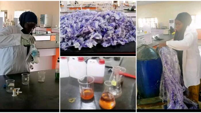 Nigerian female student converts 'pure water' sachets to kerosene and diesel, shares how she did it