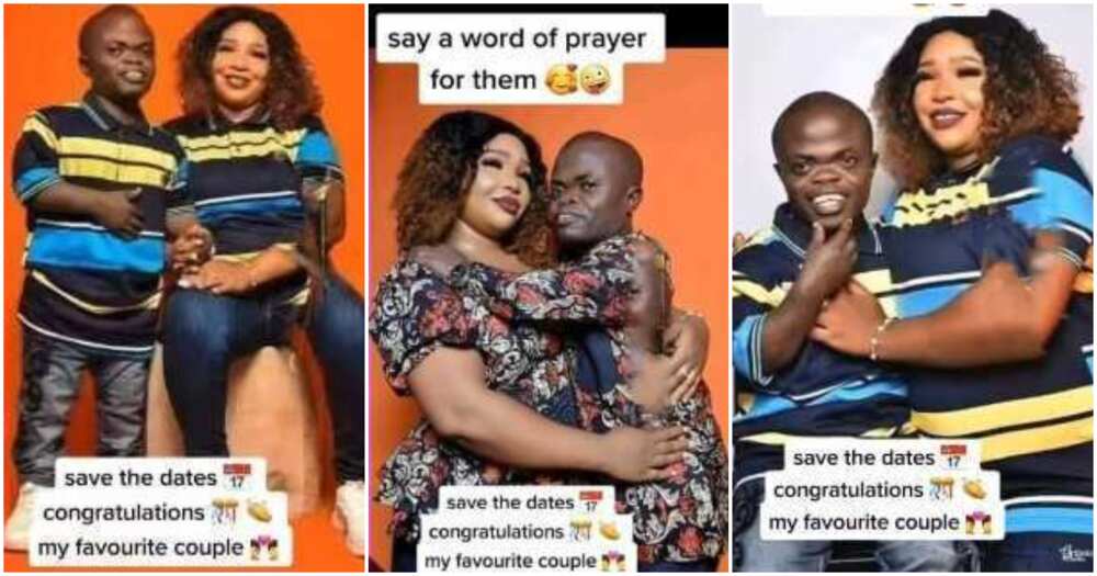 Pre Wedding Photos Of Beautiful Nigerian Lady And Her Small Sized Lover Gets Many People Talking 