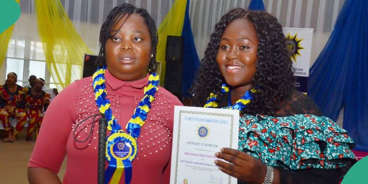 Joy as visually impaired student wins WASSCE award in top south-east state