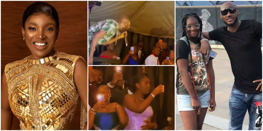 Annie Iidbia, 2Face performs at daughter Isabella's prom, 2face with daughter Isabella