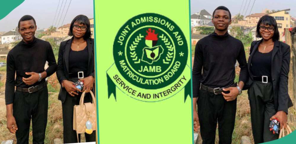 Lady posts her brother's JAMB score.