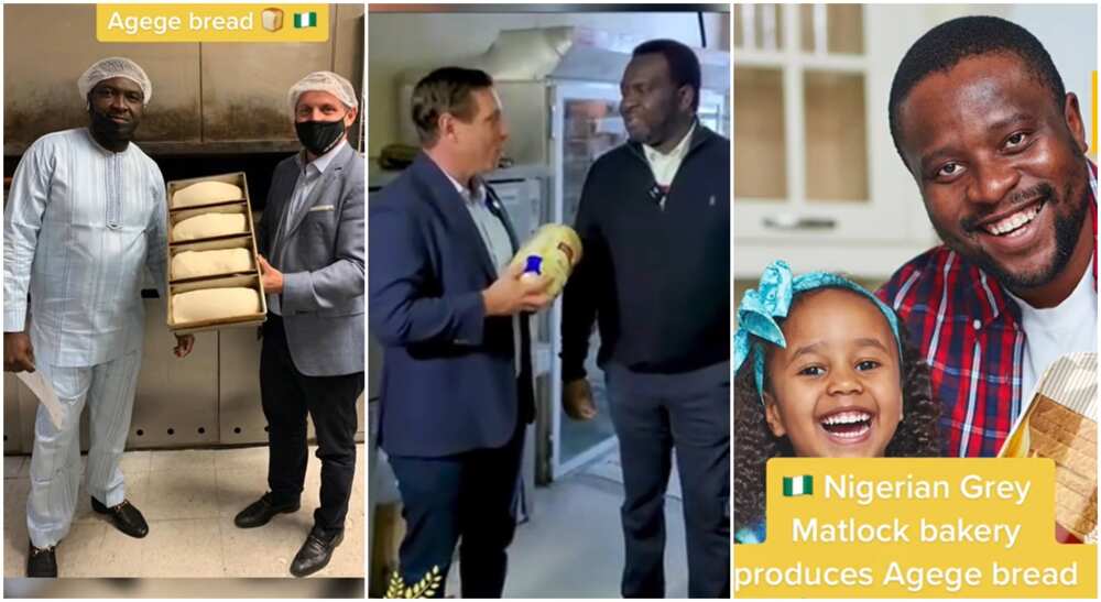 Photos of Nigerian man who opened Agege bread bakery in Brampton, Canada.