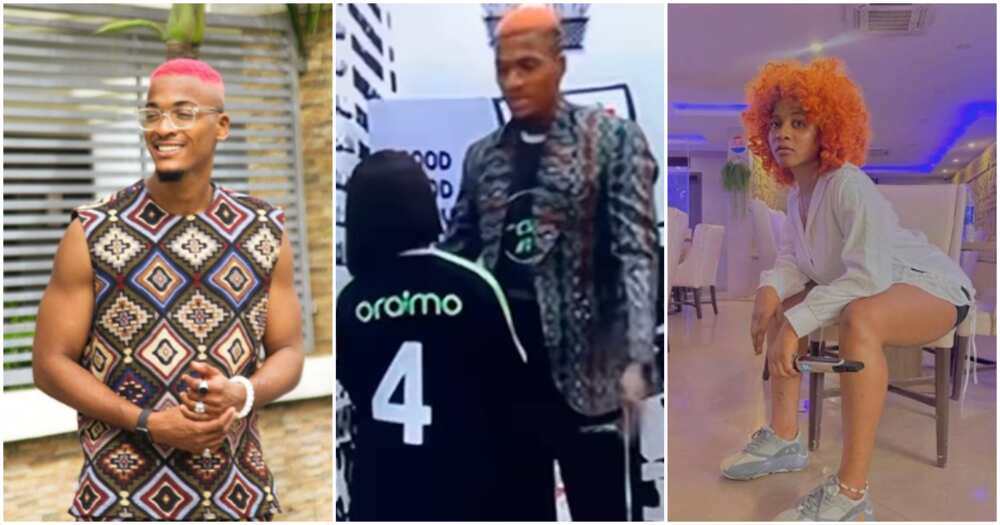 Photos of BBNaija stars Groovy and Phyna