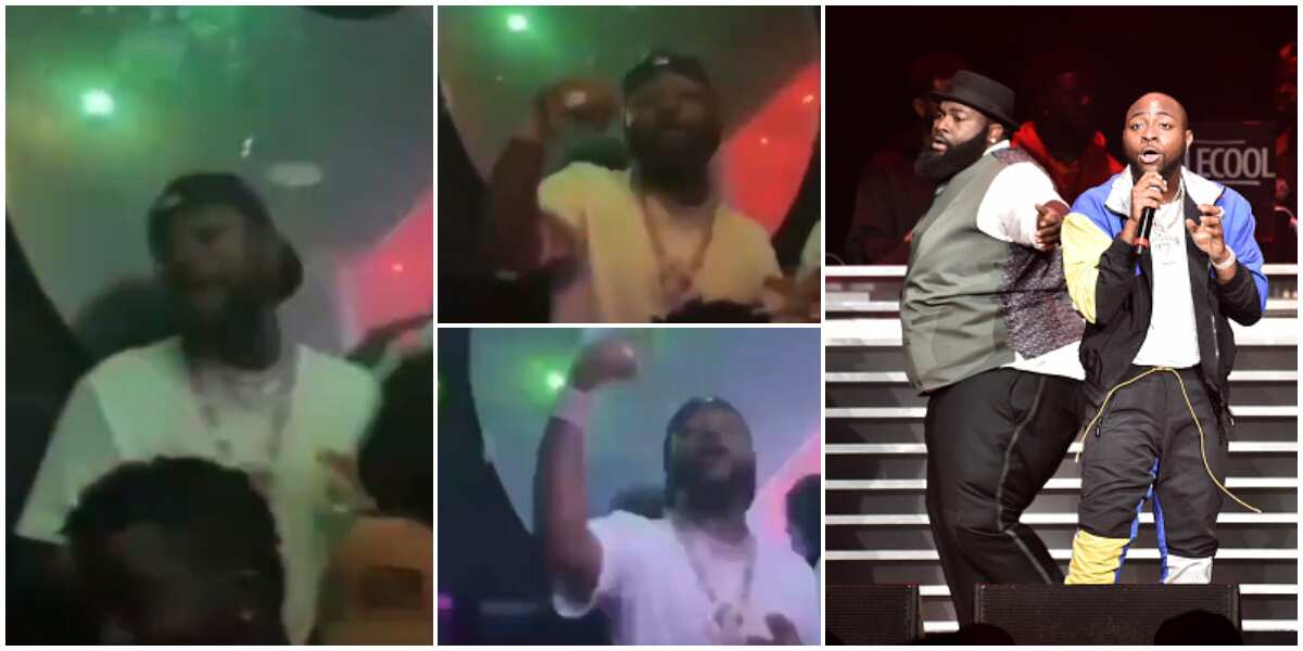 Video shows Davido singing and vibing to Wizkid's old song with passion at event, sparks reactions