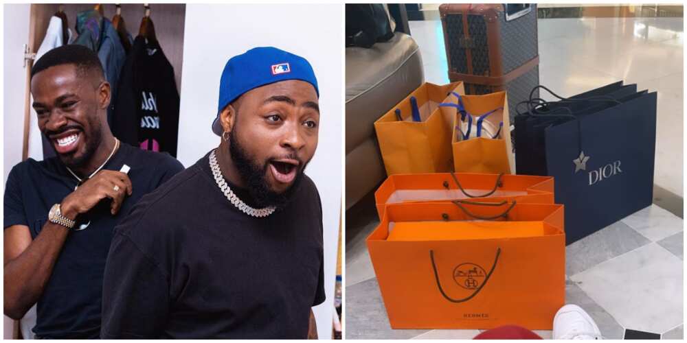 Davido takes 30BG Crew on shopping spree