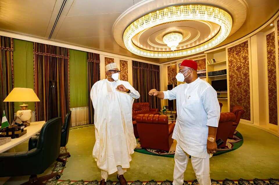 Hope Uzodimma, President Muhammadu Buhari, Ebonyi monarch, gunmen