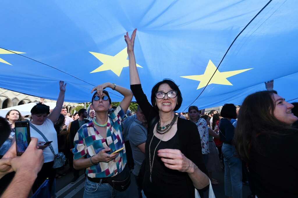 Tens Of Thousands March In Georgia 'for Europe' After Blow To EU Bid ...