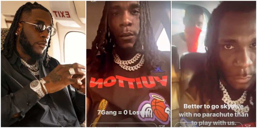 Burna Boy, 7 gang, warns haters.