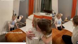 "Emotional moment": Little boy cries upon receiving news that he’ll soon be a big brother