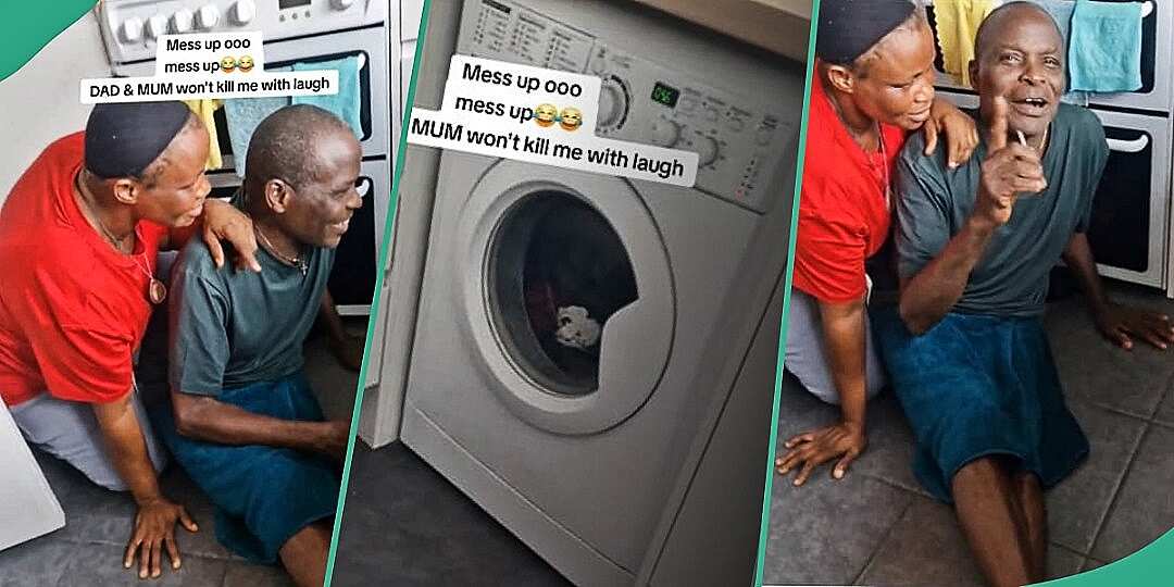 Watch video of couple's reaction after seeing washing machine for the first time