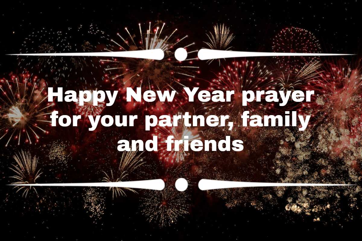 Happy New Year prayer for your partner, family and friends