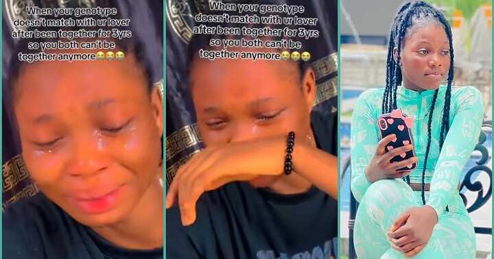 Watch video of lady lamenting bitterly after finding out genotype is not compatible with partner's