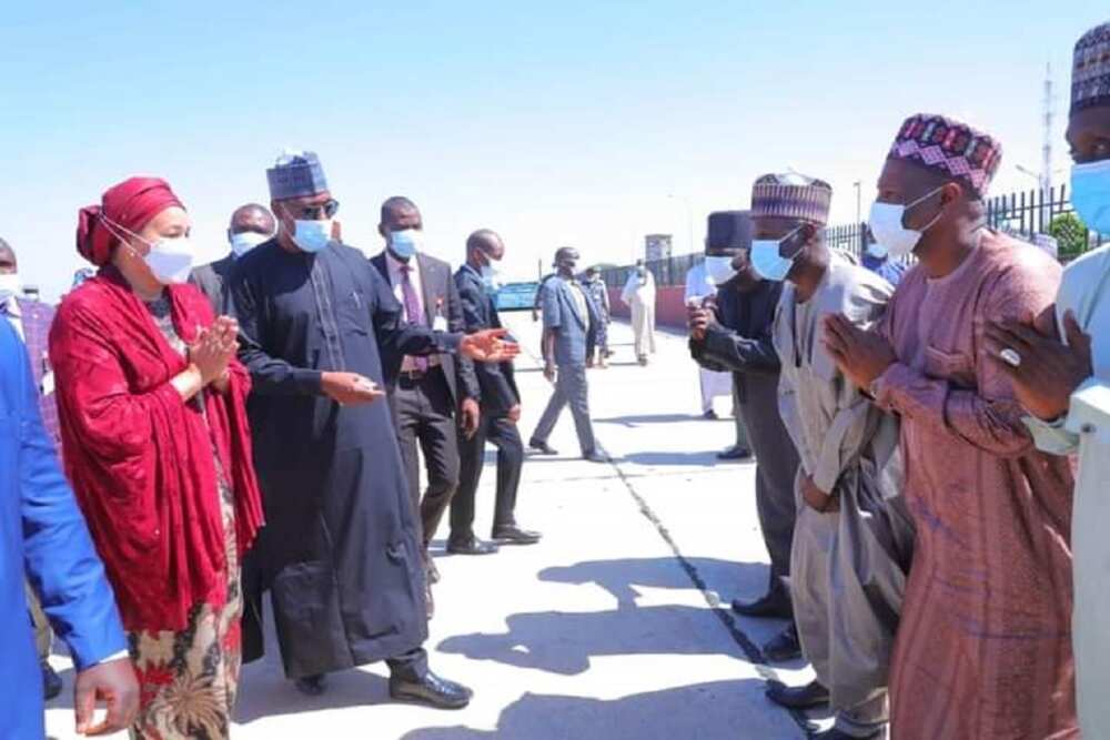Gwamna Zulum ya karbi bakuncin Amina Mohammed a Maiduguri (hotuna) Gwamna Zulum ya karbi bakuncin Amina Mohammed a Maiduguri (hotuna)