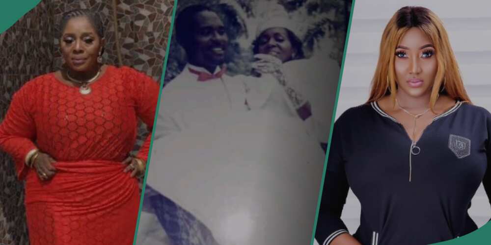 Rita Edochies shades Judy Austin with her throwback wedding Photo. Rita Edochies shades Judy Austin with her throwback wedding Photo.