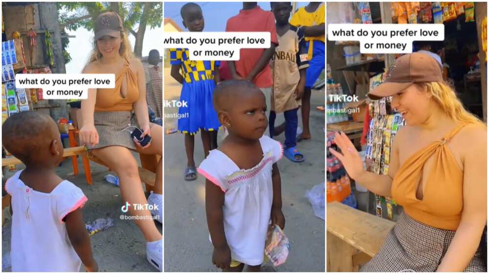 Oyinbo lady and Nigerian kid/girl frowned in video. Oyinbo lady and Nigerian kid/girl frowned in video.