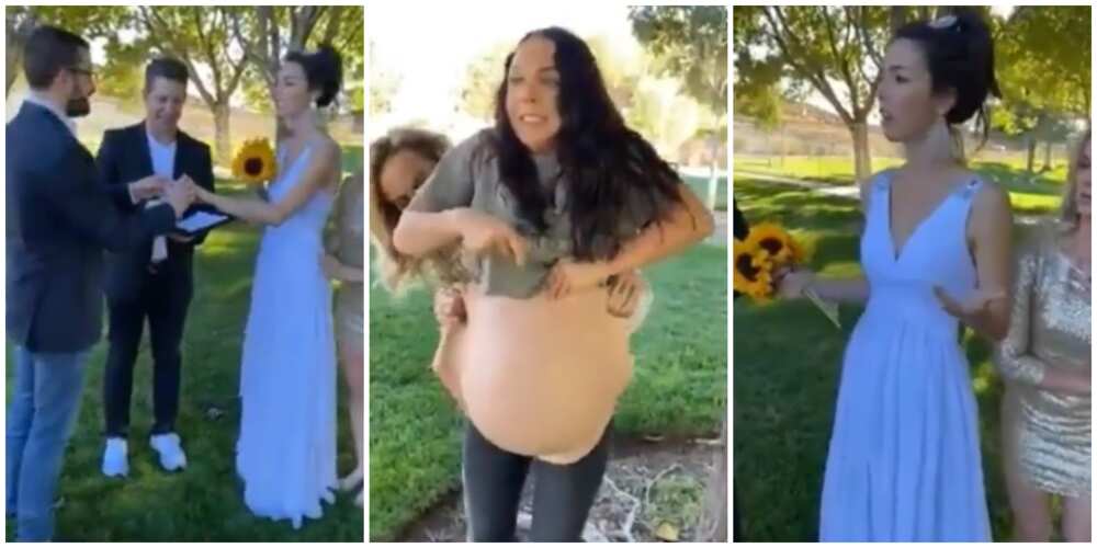 Viral video of groom being pranked by 'pregnant lover' at his wedding ceremony