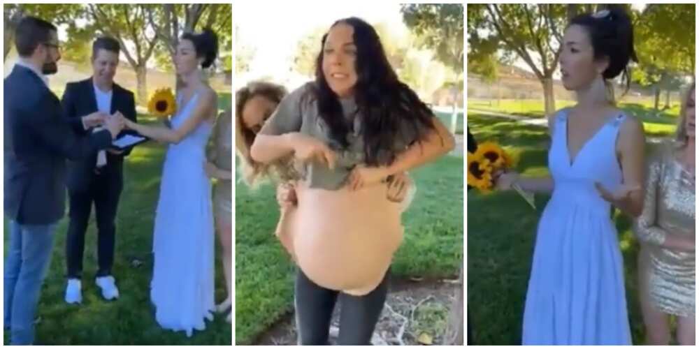 Viral video of groom being pranked by 'pregnant lover' at his wedding ceremony Viral video of groom being pranked by 'pregnant lover' at his wedding ceremony