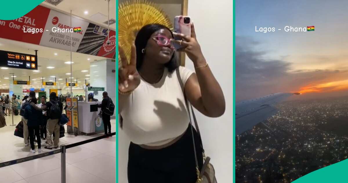 OMG! Nigerian who flew airpeace from Lagos to Ghana shared her encounter with immigration officer where she paid N30k