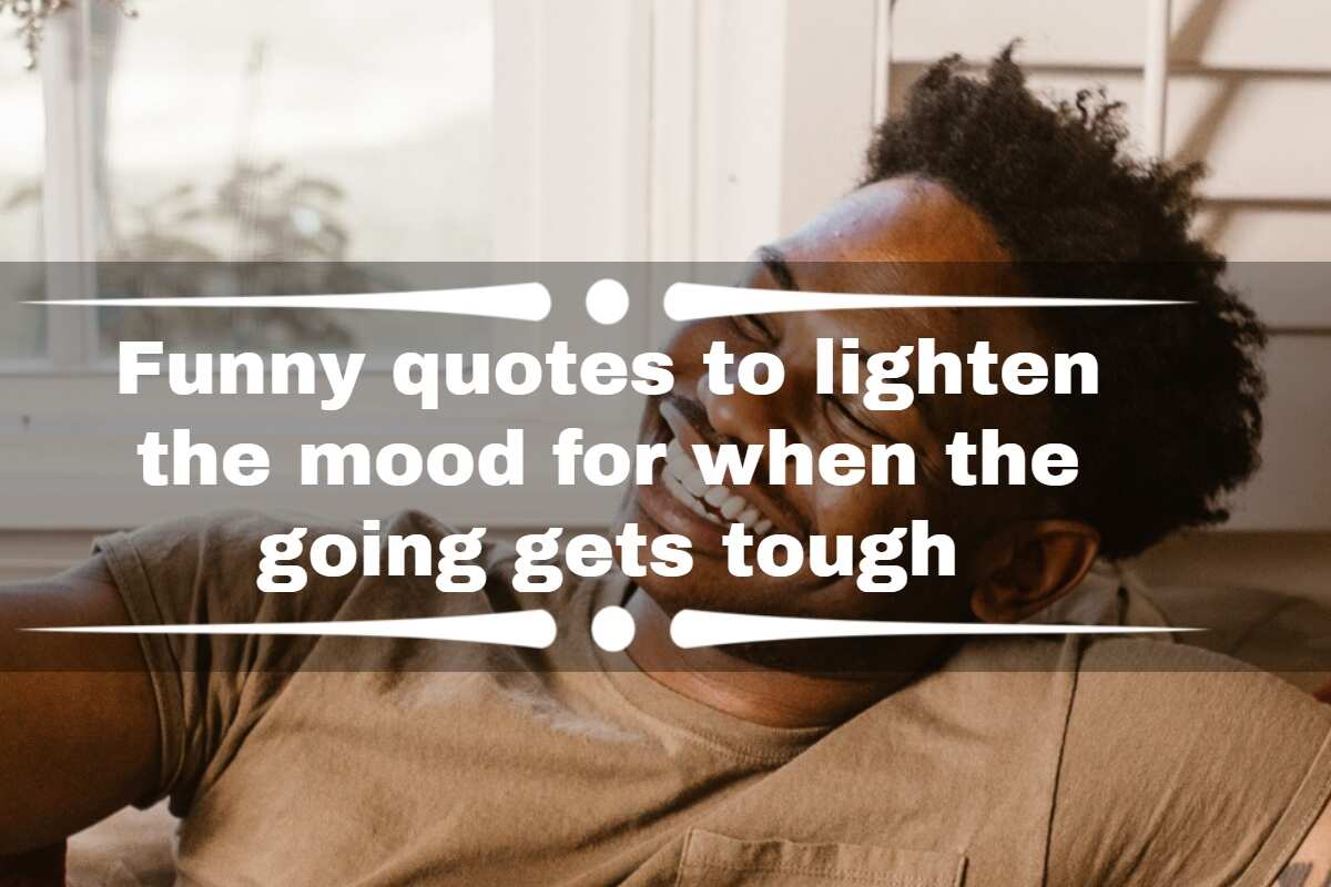 Funny quotes to lighten the mood for when the going gets tough 