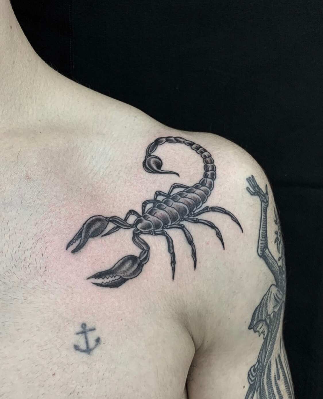 Scorpion tattoo on the forearm by jonas ribeiro - Tattoogrid.net