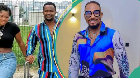 Zubby Michael links up with Destiny Etiko, Gentle Jack on set after being dragged over Junior Pope