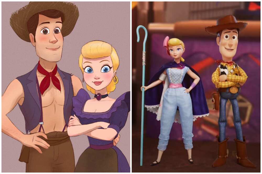 Iconic cartoon couples