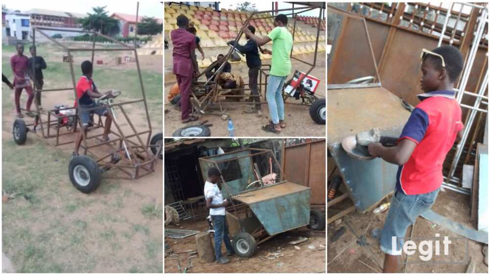 Building cars in Nigeria/Nigerian youths showed off their creativity