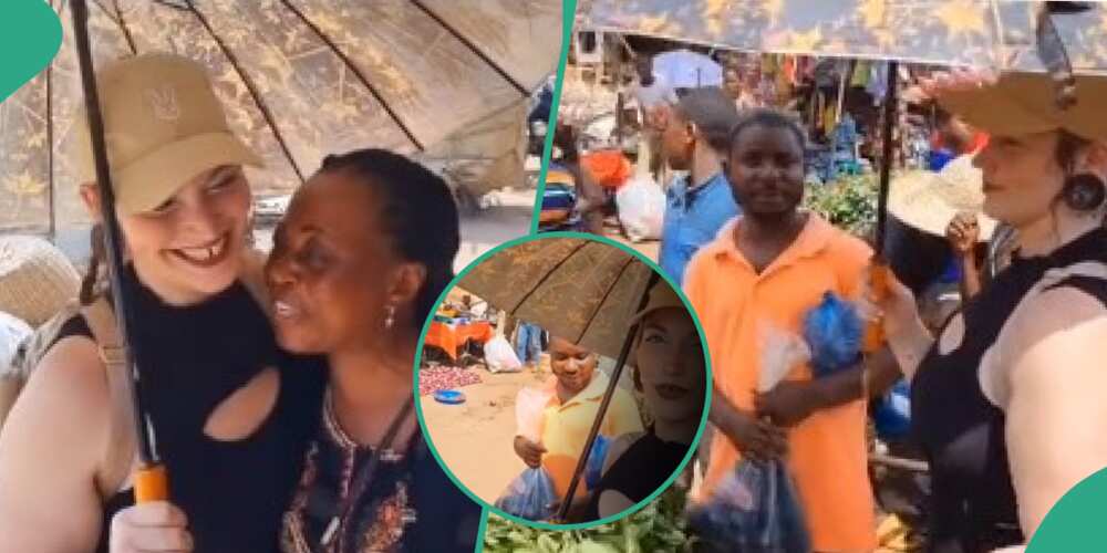Oyinbo lady, market women