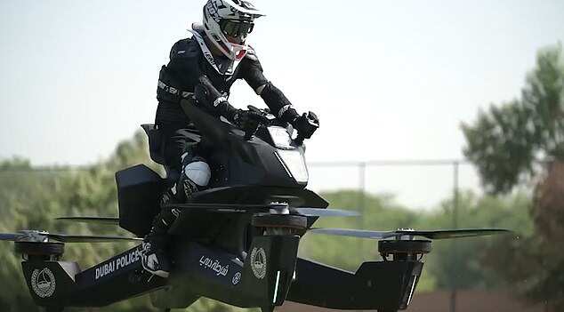 Dubai police begin training officers how to pilot flying motorbikes