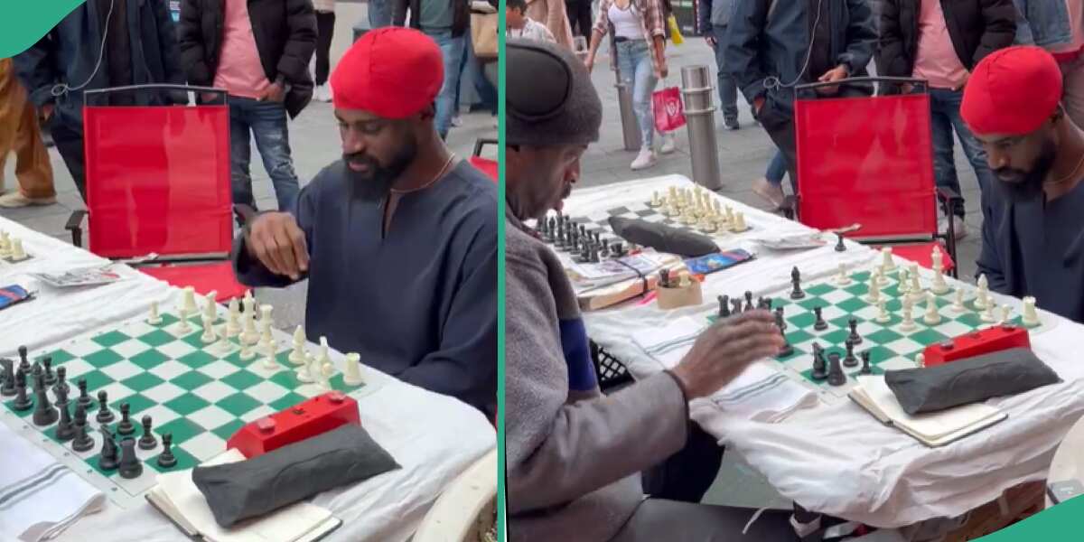Video: See the moment a Nigerian man defeated a chess player in New York City