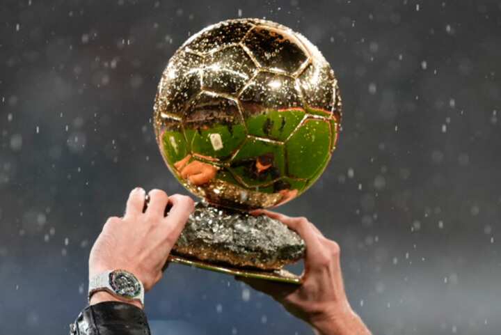 The Ballon d'Or Trophy 