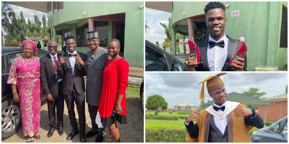 Singer Bad Boy Timz Bags a Degree in Computer Engineering, Parents Attend Graduation Ceremony
