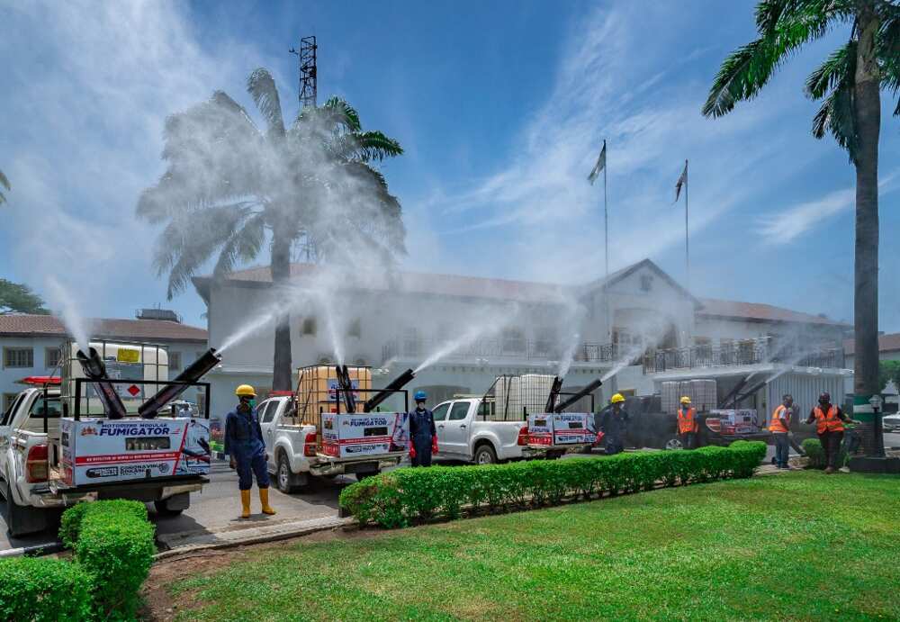 A picture showing the motorised fumigation trucks. Photo source: VON
