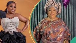 "My mom had 4 kids for my dad": Funke Akindele replies critics who said her movie is about her mom