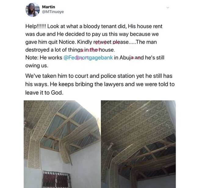 Rent-owing tenant destroys landlord’s house after being issued a quit notice