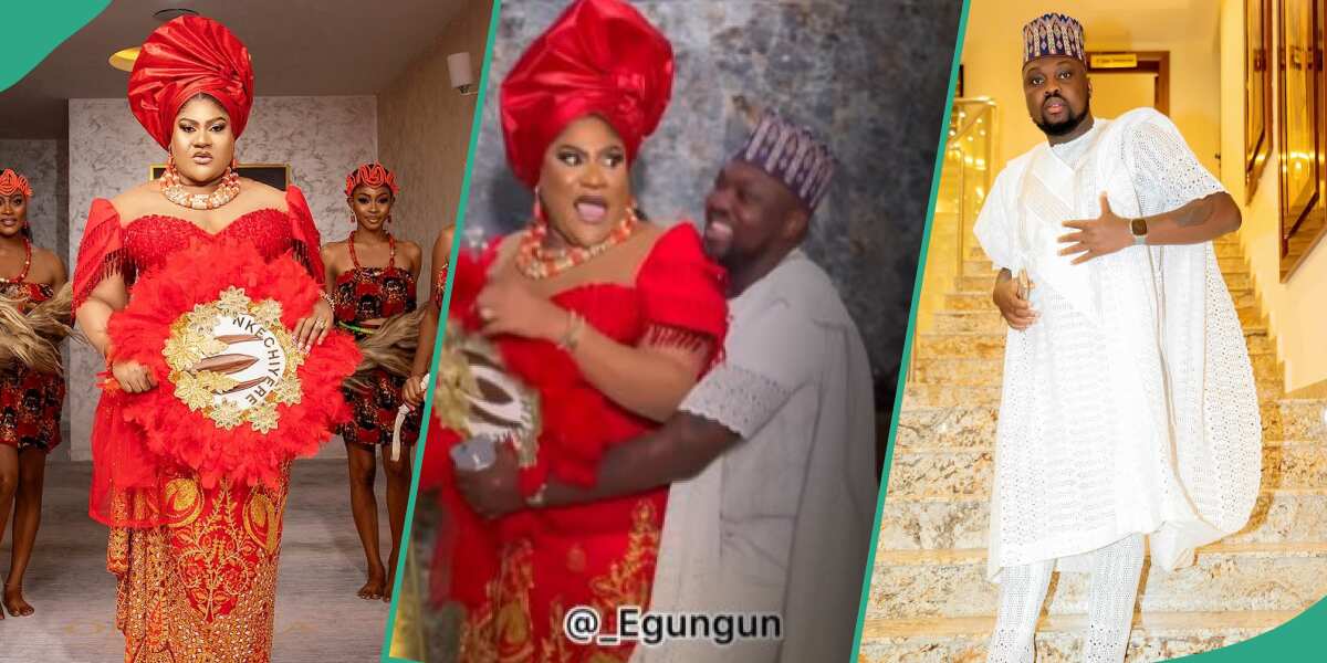 See what Nkechi Blessing did to Egungun of Lagos when he grabbed her backside on camera