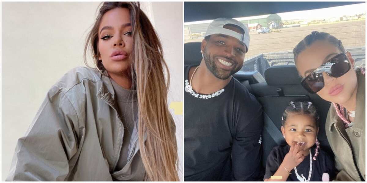 Khloé Kardashian spotted co-parenting with her ex Tristan Thompson and daughter True