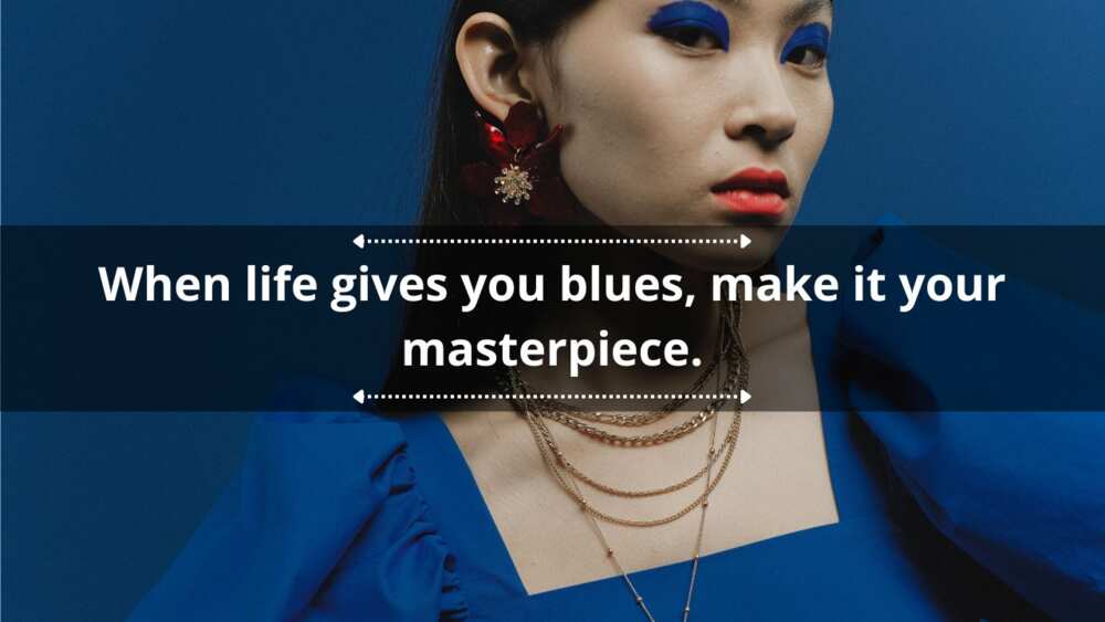 Blue quotes about life