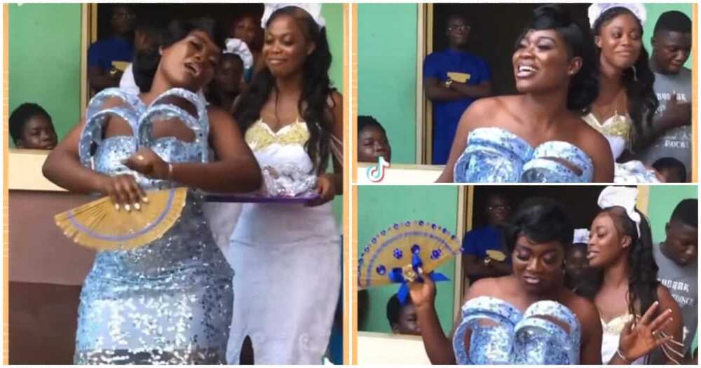 Bride got hot on wedding day, chopped off her dress in viral video