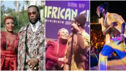 Reactions trail video of Burna Boy and mum performing his song ‘Dangote’ on stage together