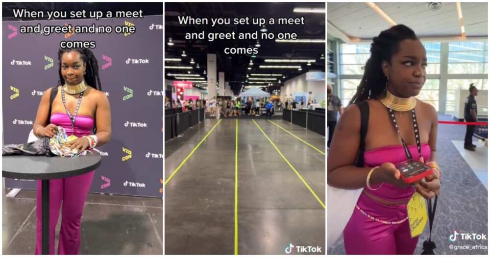 Grace Africa, Nigerian TikTok influencer with 1.3m followers, failed meet-and-greet event, no one came