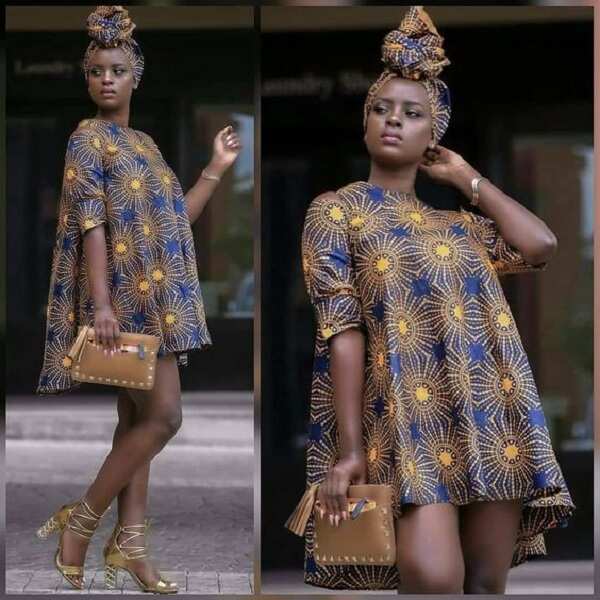 ankara gown for pregnant women