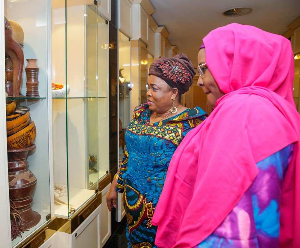 Aisha Buhari ta gana da Patience Jonathan a Aso Villa (hotuna)